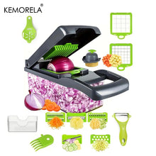 Load image into Gallery viewer, 14/16-in-1 Multifunctional Vegetable Chopper: Kitchen Slicer, Dicer, and Food Grate