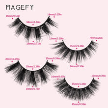 Load image into Gallery viewer, Formagefy 20 Pairs False Eyelashes Mixed Style Fluffy Reusable Faux Lash Extension Set