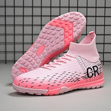 Load image into Gallery viewer, New Men Soccer Shoes High-top Futsal Cleats Sneakers Football Boots Grass High-quality Non-Slip Match Indoor Hot-selling FG/TF