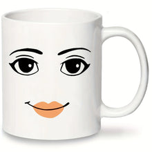 Load image into Gallery viewer, Funny Gamer Ceramic Mug Set, MAN FACE Mug,WOMAN Face Mug,Coffee Cup Birthday Mug, 11 Oz Novelty Coffee Mug/Cup,White