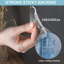 Load image into Gallery viewer, Waterproof and Oilproof Wall Hooks, Sticky Hooks for Kitchen Bathroom Shower Door Outdoor Wall Hanging Door Self-adhesive