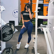 Load image into Gallery viewer, Women Fitness Leggings Workout Gym Running Scrunch Leggings Sexy Back V High Waist Trousers Jogging Active Wear Tight Pants