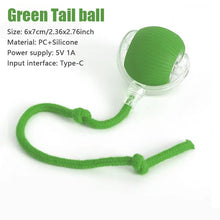 Load image into Gallery viewer, 1PC Smart Cat Toys Automatic Rolling Ball Fake Tail Rechargeable Electric Pet Interactive Toy Cat Training Imitate Mouse Tail 1P