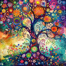 Load image into Gallery viewer, GATYZTORY 5D Diamond Painting Tree Mosaic Full Round Drill Home Decor 30x30cm