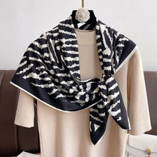 Load image into Gallery viewer, 90*90Cm Square Scarf Twill Silk Feeling Women Head Shawls and Wraps Luxury Hair Tree Print Neck Scarves Hijab Bandana Pashmina
