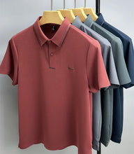 Load image into Gallery viewer, High end luxury brand fashion hot diamond short sleeve Advanced printed POLO shirt summer new Korean version men's lapel T-shirt