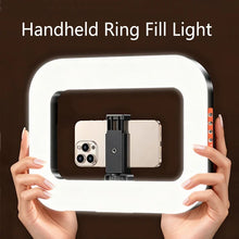 Load image into Gallery viewer, Portable Handheld Ring LED Light New Rabbit Cage Lighting Photography Lamp for Mobile Live Broadcast Selfie Light Decoration