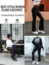 Load image into Gallery viewer, Women's Stylish Minimalist Flare Pants High Waisted Tummy Control Four Season Flare Leggings Elegant Casual Activewear Trousers