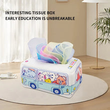 Load image into Gallery viewer, Baby Tear-Proof Paper Drawer Toy - Cloth Book, Soothing Finger Exercise
