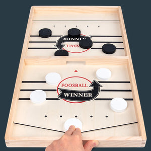 Fast Sling Puck Game! Table Hockey, Action-Packed