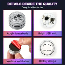 Load image into Gallery viewer, Wireless Adhesive LED Car Interior Ambient Light Remote Control Decor Auto Roof Foot Atmosphere Lamp Bicycle Tail Light