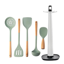 Load image into Gallery viewer, NEW Silicone Spatula Non Stick Pan Wooden Handle Silicone Vegetable Heat-resistant Silicone Cooking Spatula Spoon Kitchen tool
