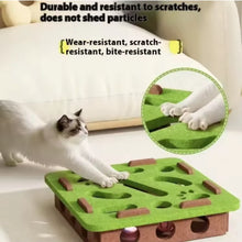 Load image into Gallery viewer, Pet Cat Puzzle Maze Holes Toys Felt Box With Bell Ball Kitten Playing Toys Interactive Funny  Cat Supplies