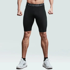 Men's Quick-Dry Fitness Shorts Summer Stretch Sports Basketball Running Gym Tights