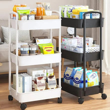 Load image into Gallery viewer, Multi-Storey Mobile Storage Rack Trolley with Wheels - Home Organizer