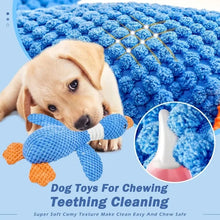 Load image into Gallery viewer, New blue goose dog toy cat toy pet toy double color goose tough bite chew plush sound toy plush toy pet supplies
