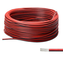 Load image into Gallery viewer, 20 meters 2PIN Electrical Wire Tinned Copper PVC Insulated Red Black Cable For Single Color LED Strip Light Extension Wire 22AWG