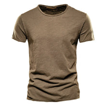 Load image into Gallery viewer, 100% Cotton Men T-shirt Casual Soft Fitness Summer Thin T-shirts Men's Home Clothes O-Neck Short Sleeve Soild T Shirt for Men