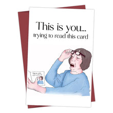Load image into Gallery viewer, 1pcs Funny Birthday Card Suitable for Elders,Humor Birthday Greeting Card Suitable for Parents The Elderly,Unique Gifts Card