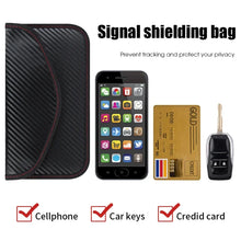 Load image into Gallery viewer, Car Keys Signal Blocker bag Remote Control Blocking Shielding Faraday Bag Protector Bag Keys Pouch Safe Lock Key Case