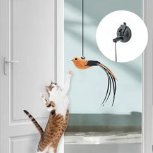 Load image into Gallery viewer, Upgraded Epoxy Sucker Cat Teasing Stick Feather Rod No Harmful Ingredients