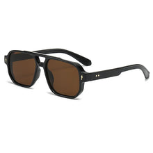 Load image into Gallery viewer, New Retro Double Bridge Square Sunglasses For Women Men Fashion Luxury Design Rivets Sun Glasses Trending Shades UV400 Eyeglasse