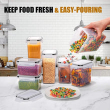 Load image into Gallery viewer, Kitchen 7pcs Food Containers Set BPA Free Plastic Airtight Storage Box With 10stickers and Pen
