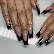 Load image into Gallery viewer, Black Fake Nails! Halloween Costume, Glow in Dark