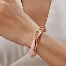 Load image into Gallery viewer, White Shellfish Bracelet C-Shaped Opening Geometric Women&#39;s Jewelry Bend Bangle