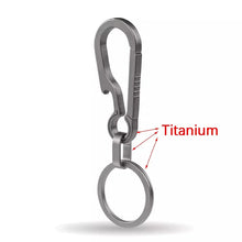 Load image into Gallery viewer, Titantium Carabiner Keychain Carabiner Hook Key Ring Key Holder with Bottle Opener for Camping Hiking Fishing Travel Outdoor
