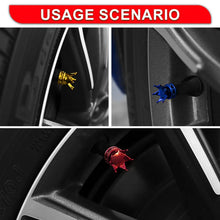 Load image into Gallery viewer, 4 PCS Universal Crown Car Wheel Tire Valve Caps Tyre Rim Stem Covers Airdust Decoration