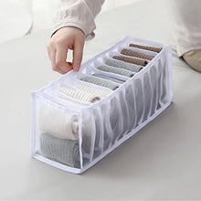 Load image into Gallery viewer, 6/7/11 Compartments Underwear Storage Box, Home Underwear Bra Sock Cabinet, Drawer Style Fabric Mesh Partition And Sorting Box