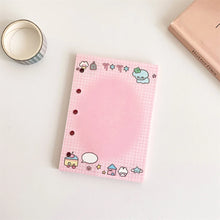 Load image into Gallery viewer, Sparkle Star Mini Binder Notebook M5 Size Pocket Notepads Daily Agenda Diy Photo Album Postcards Collect