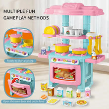 Load image into Gallery viewer, Mini Kitchen Play Set - Simulation Cooking Toy with Tableware, Pretend Play House Toy