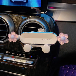 Cute Cartoon Rabbit Car Air Outlet Phone Holder Navigation Bracket Stand