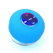 Load image into Gallery viewer, Mini Portable Bluetooth Audio IPX4 Waterproof Led Lights Bathroom Outdoor Large Suction Cup Can Be Adsorbed Wall Speaker