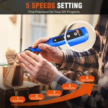 Load image into Gallery viewer, DayPlus Cordless Rotary Tool,1.5Ah 5-Speed, LED Power Multi Tool 80Pcs Accessories Kit for Carving, Polishing, Sanding, Drilling