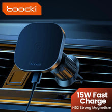 Load image into Gallery viewer, Toocki Magnetic Car Wireless Charger Car Phone Holder Air Outlet 15W Fast Charging Charger in Car For iPhone 15 14 13 12 Pro Max