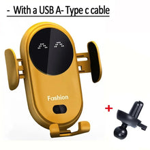 Load image into Gallery viewer, VIKEFON 30W Car Wireless Charger Car Phone Holder for iPhone 12 Pro Max 11 Pro X MAX 8 7 Plus Intelligent Infrared Phone Holder
