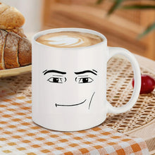 Load image into Gallery viewer, Funny Gamer Ceramic Mug Set, MAN FACE Mug,WOMAN Face Mug,Coffee Cup Birthday Mug, 11 Oz Novelty Coffee Mug/Cup,White