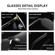 Load image into Gallery viewer, 2023 Men&#39;s Square Sunglasses Photochromic Polarized Chameleon Driving Glasses