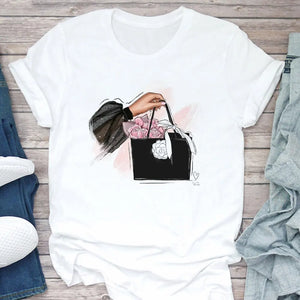 Cute Graphic Tee (Women's) - Summer Vibes, Short Sleeve