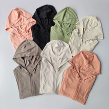Load image into Gallery viewer, Women Yoga Jacket Long Sleeve Sports Tops Zip Fitness Shirt Winter Warm Hoodie Gym Top Activewear Running Coats Workout Clothes