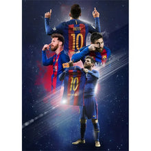 Load image into Gallery viewer, Messi &amp; Ronaldo Canvas Art – Football Star Wall Decor, Home Decoration Gift