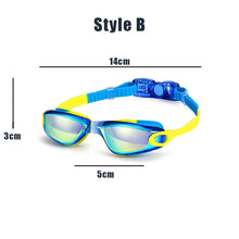 Load image into Gallery viewer, JSJM Professional Kids Swimming Goggles Anti-Fog UV Protection Waterproof Silicone Swim Glasses for Boys Girls Swim Eyewear Gift