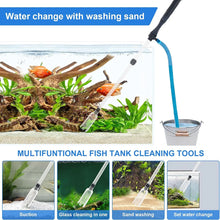 Load image into Gallery viewer, Aquarium Electric Cleaning Vacuum Water Filter Siphon Vacuum Cleaner Fish Tank Water Changer Gravel Cleaner Pump Water Filters