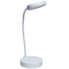 Load image into Gallery viewer, 1pc 10 LED Desk Lamp With USB Charging Port, 3 Dimming Levels, Touch Control, White