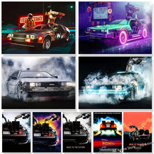Load image into Gallery viewer, Retro Back To The Future Cool Run Car Poster - Vintage Movie Canvas Wall Art for Home Decor