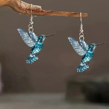Load image into Gallery viewer, FTCY Acrylic Hummingbird Earrings For Women Retro Style Colorful Bird Drop Earrings Women's Jewelry Gifts