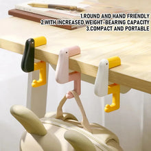 Load image into Gallery viewer, Thinking Duck Portable Hook Hanging Decor Table Wallet Bag Hook Wall Hanger Bracket Handbag Non Punching Student Office Supplies